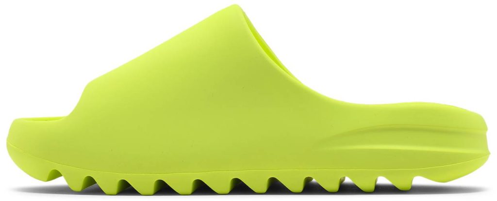 lime yeezy slides