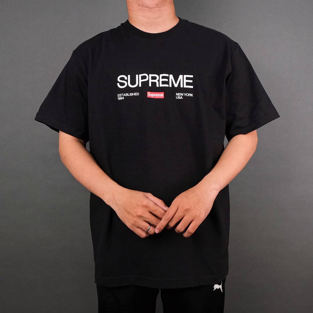 Supreme Est. 1994 Tee シュプリーム エスト Tシャツ 黒 | www.jarussi 