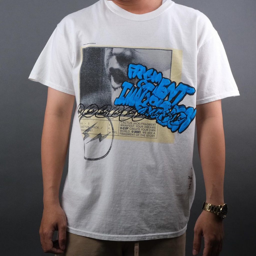 cactus jack for fragment manifest tee m