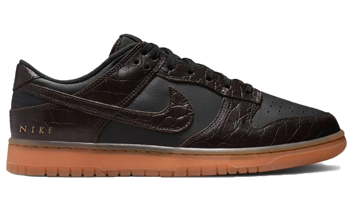 velvet brown and black dunk low