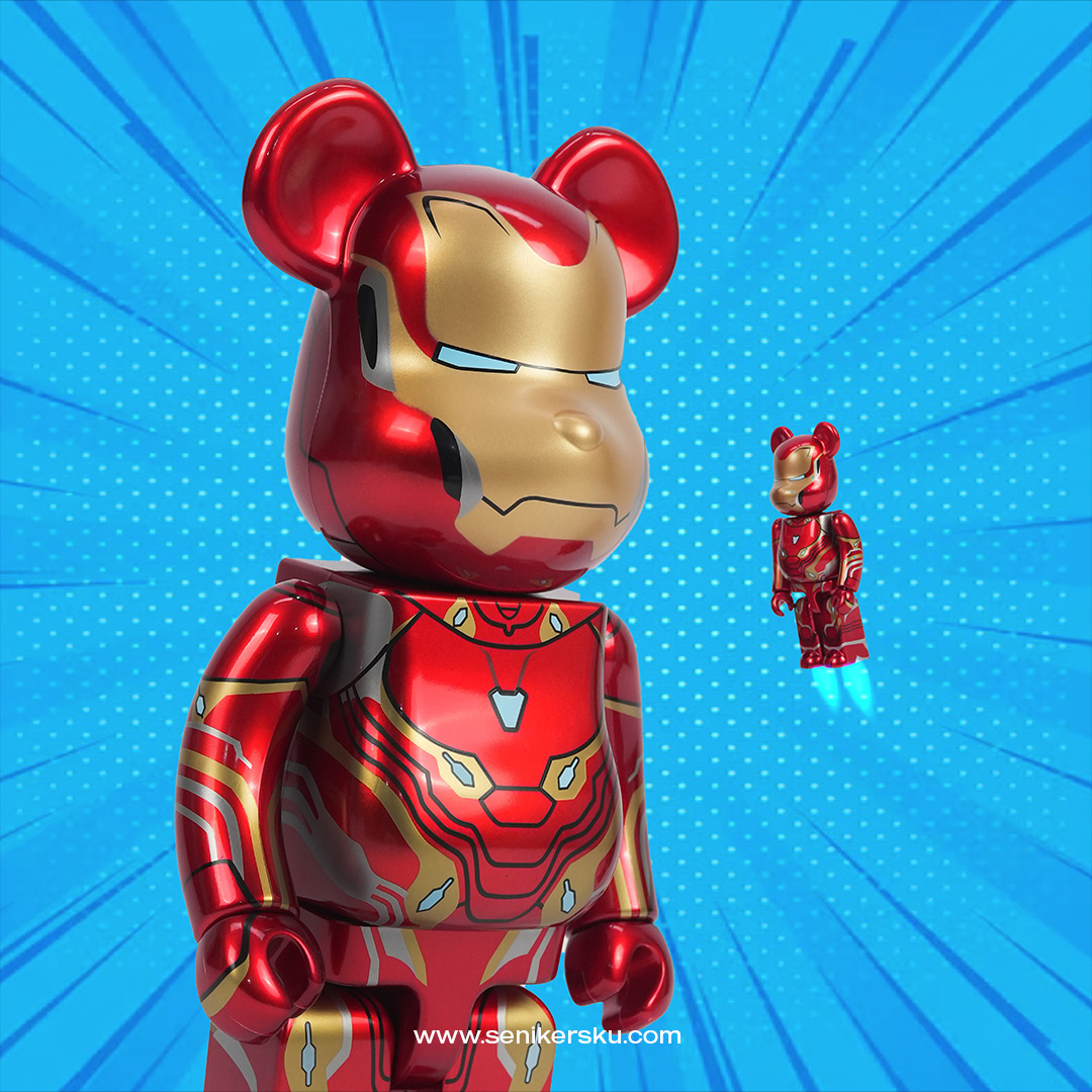 Bearbrick Marvel Iron Man Mark 50 400% & 100% Set – Senikersku