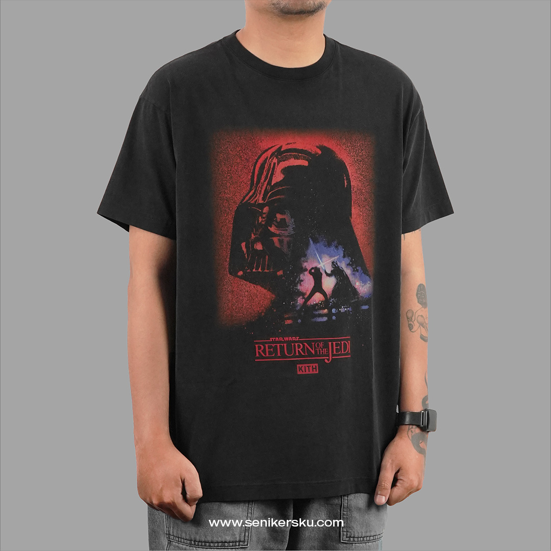 kith star wars vader space poster tee-