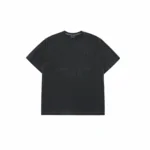 Kaos ADLV warna charcoal dengan logo applique di dada, bahan cotton pigment dyed, potongan oversized yang nyaman dan stylish